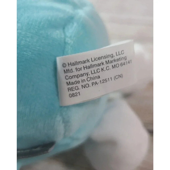 Hallmark Plush Better Together Coffee Stuffed Toy Magnetic Blue 6" 2021 - Picture 4 of 4